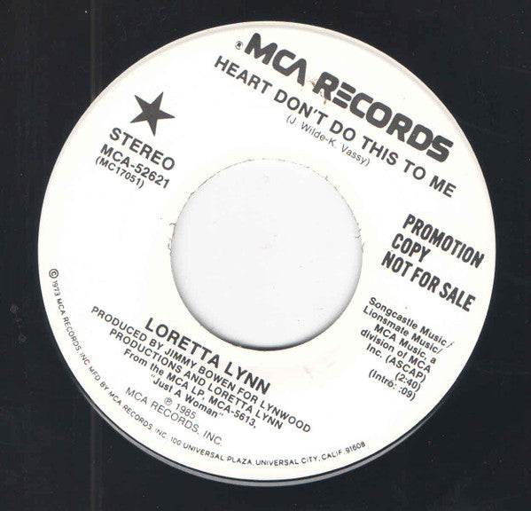 Lynn, Loretta - Heart Don't Do This To Me (VG+)