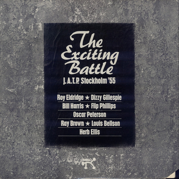 Various - The Exciting Battle J.A.T.P. Stockholm ’55 (VG, 1974)