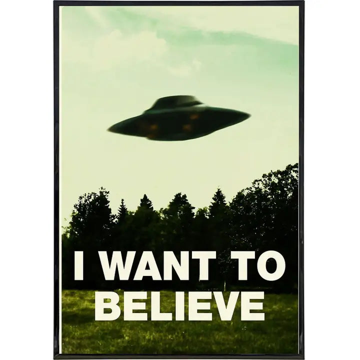 X Files I Want to Believe Poster 11" x 17"