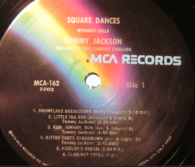 Jackson, Tommy - Square Dances Without Calls (VG+)