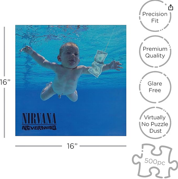 Nirvana Nevermind Album Cover (500 Piece Jigsaw Puzzle)