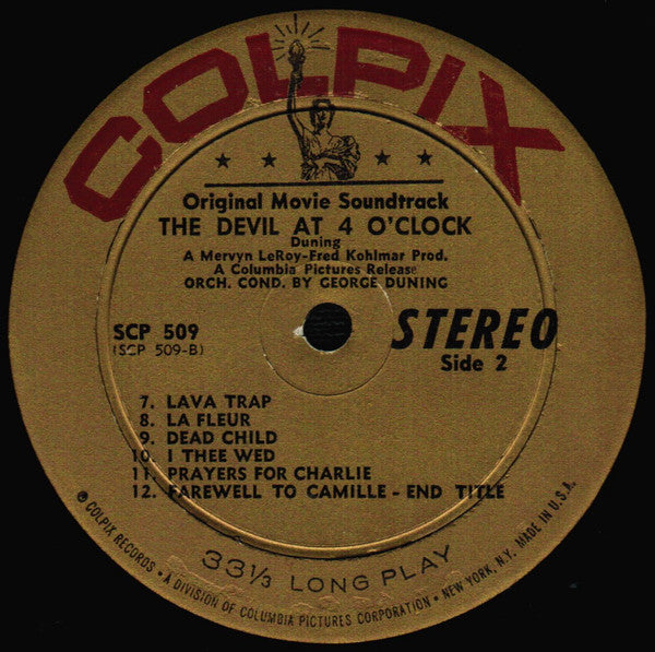 George Duning : The Devil At 4 O'Clock (LP, Album)