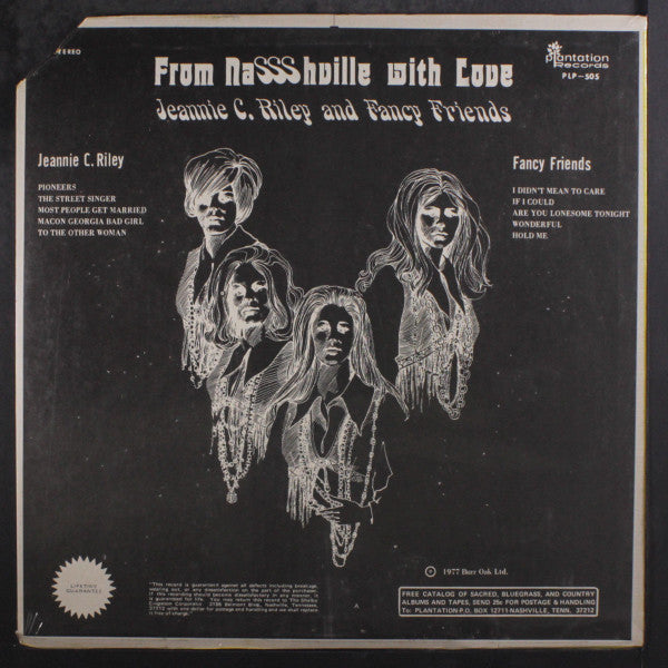 Jeannie C. Riley, Fancy Friends : From Nashville With Love (LP, Album)
