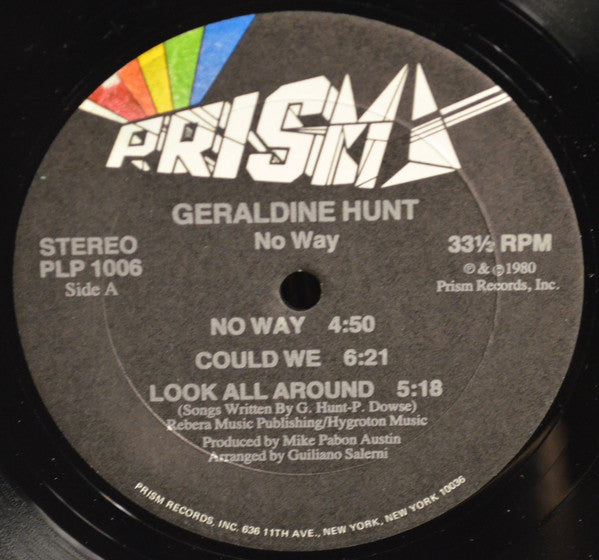 Geraldine Hunt : No Way (LP, Album)