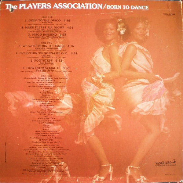 The Players Association : Born To Dance (LP, Album)