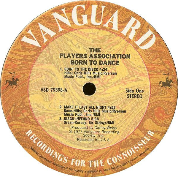The Players Association : Born To Dance (LP, Album)