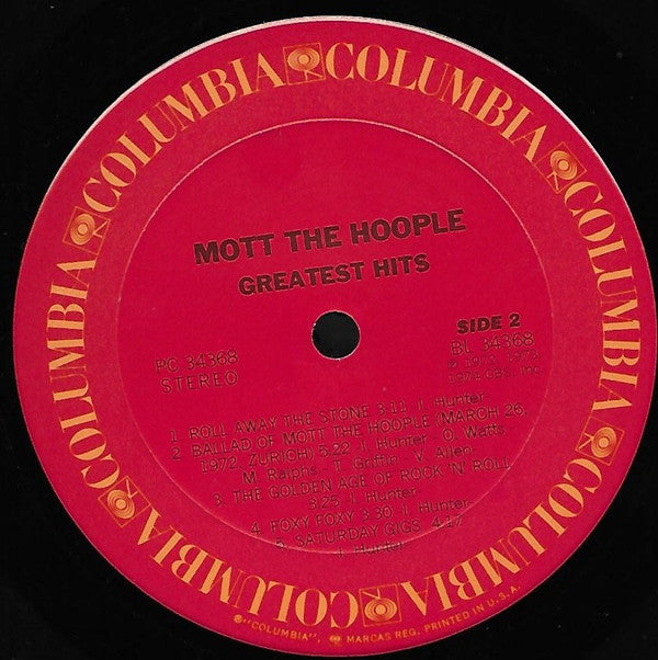 Mott The Hoople : Greatest Hits (LP, Comp, Ter)