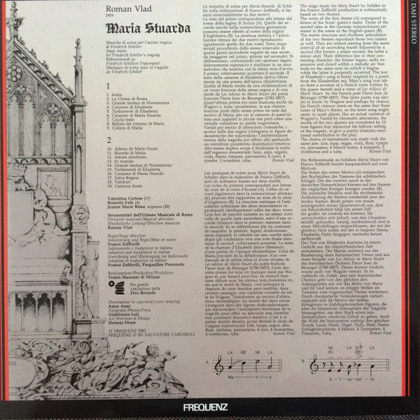 Roman Vlad, Franco Zeffirelli, Friedrich Schiller : Maria Stuarda, Musiche Di Scena (LP, Gat)