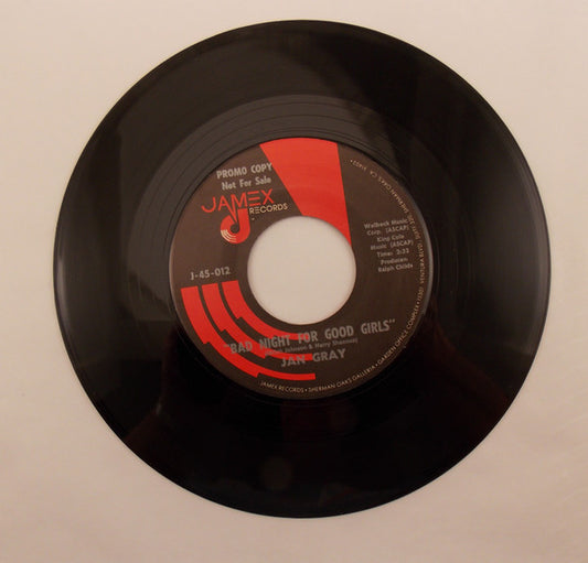 Jan Gray : Bad Night For Good Girls (7", Promo)