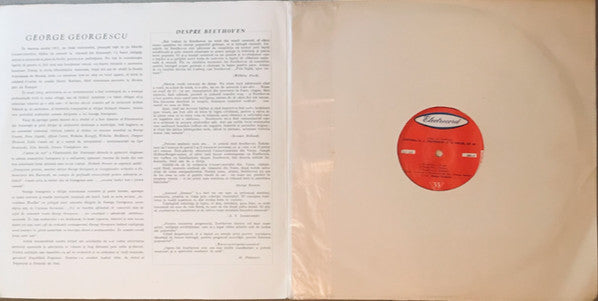 Beethoven* - Orchestra Simfonică A Filarmonicii De Stat "George Enescu" , Dirijor : George Georgescu : Simfonia Nr. 6 "Pastorala" În Fa Major (LP, Album, Mono)