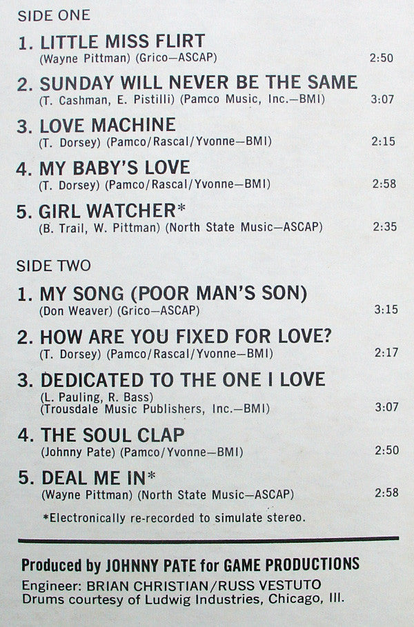 The O'Kaysions : Girl Watcher (LP, Album, Mon)