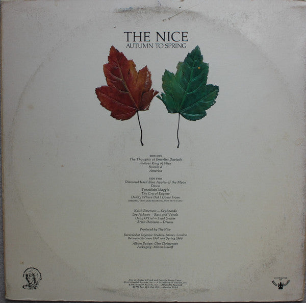The Nice : Autumn To Spring (LP, Comp, PRC)