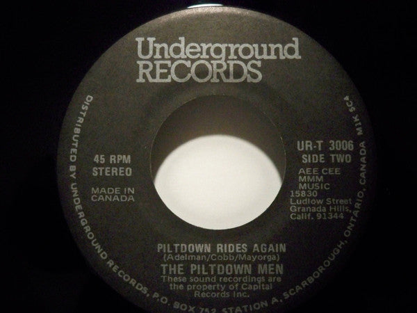 The Piltdown Men : Brontosaurus Stomp / Piltdown Rides Again (7", Single)