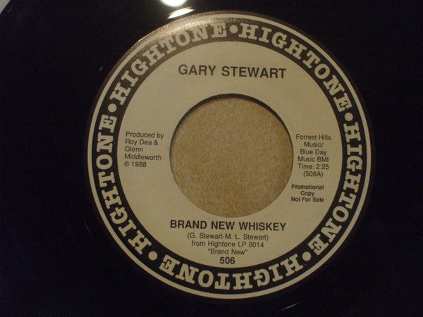 Gary Stewart : Brand New Whiskey (7", Single, Promo)