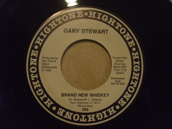 Gary Stewart : Brand New Whiskey (7", Single, Promo)