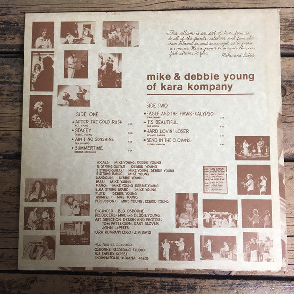 Mike & Debbie Young Of Kara Kompany : Mike & Debbie Young Of Kara Kompany (LP, Album)