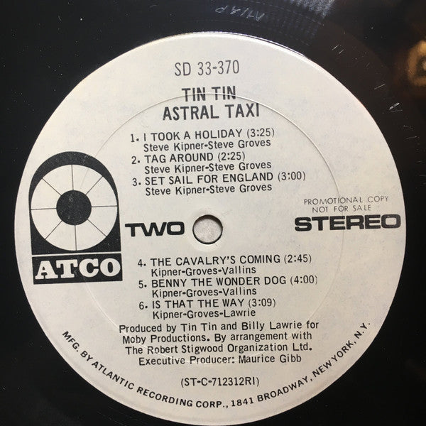 Tin Tin (5) : Astral Taxi (LP, Promo, RI )