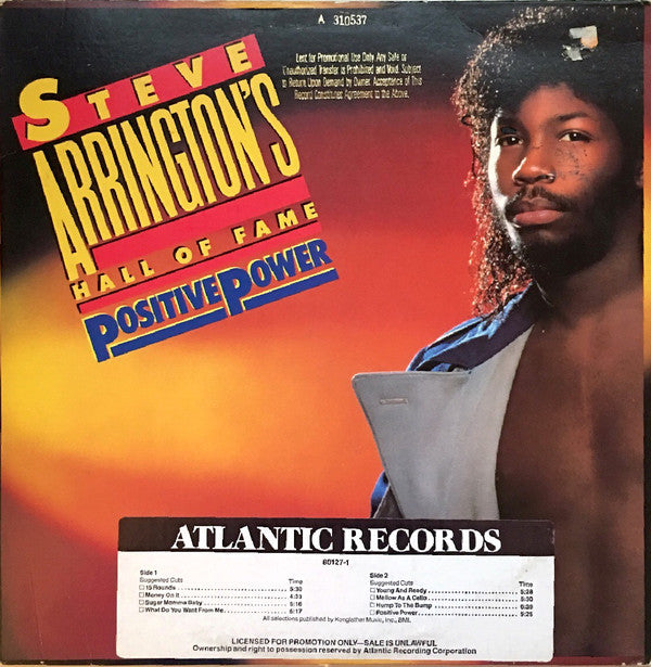 Steve Arrington's Hall Of Fame : Positive Power (LP, Album, AR)