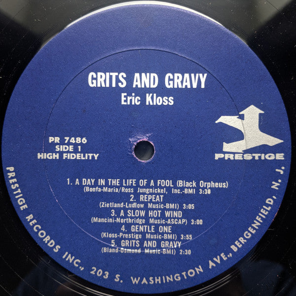 Eric Kloss : Grits & Gravy (LP, Album, Mono)