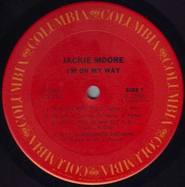 Jackie Moore : I'm On My Way (LP, Album, Ter)