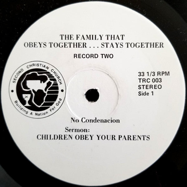 Dr. T. Garrott Benjamin Jr., Pastor* : The Family That Obeys Together... Stays Together (2xLP, Album)