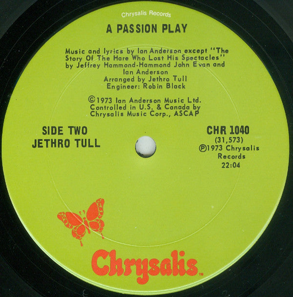 Jethro Tull : A Passion Play (LP, Album, Gat)