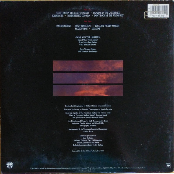 Omar And The Howlers : Hard Times In The Land Of Plenty (LP, Album)