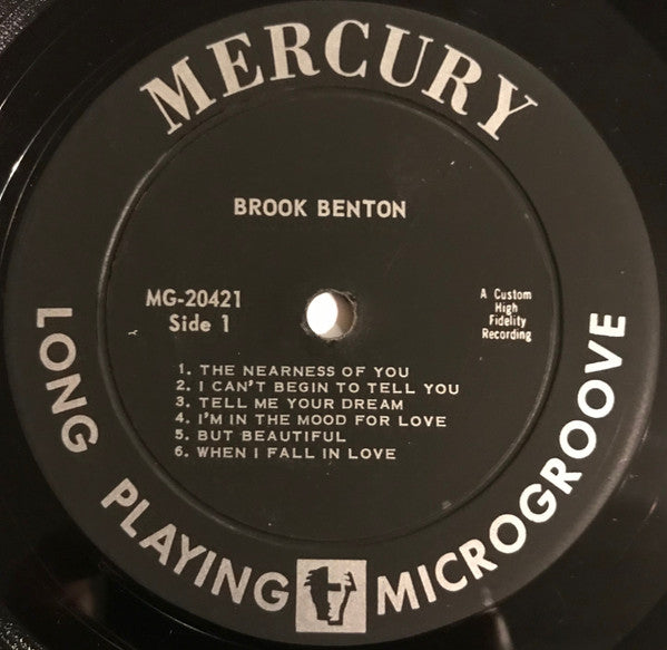 Brook Benton : It's Just A Matter Of Time (LP, Album, Mono)