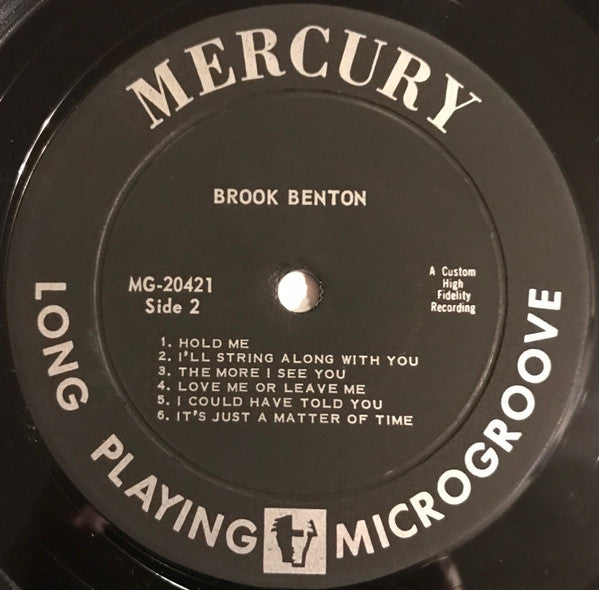 Brook Benton : It's Just A Matter Of Time (LP, Album, Mono)