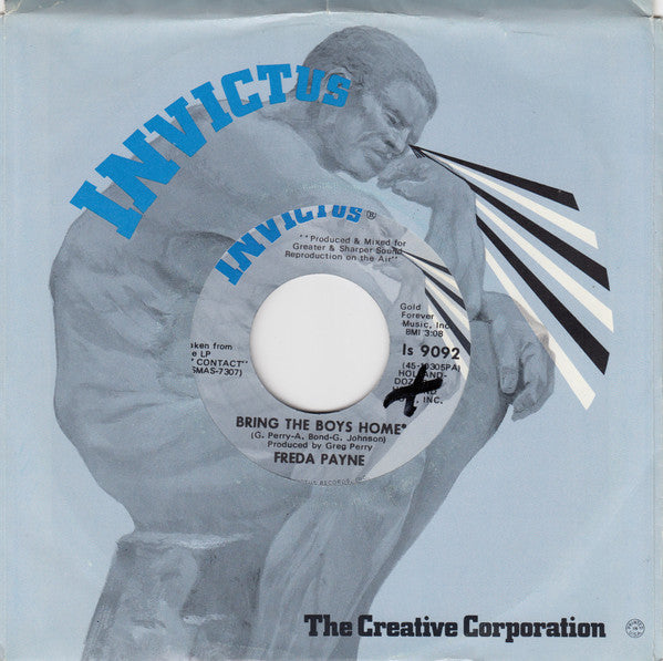 Freda Payne : Bring The Boys Home / I Shall Not Be Moved (7", Single, Scr)