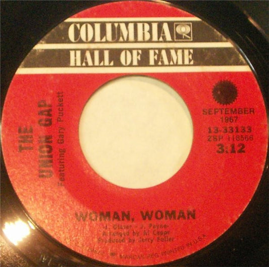 The Union Gap Featuring Gary Puckett* : Woman, Woman / Young Girl (7", Single, RE)