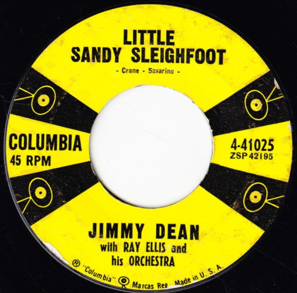Jimmy Dean : Little Sandy Sleighfoot / When They Ring The Golden Bells (7", Single)
