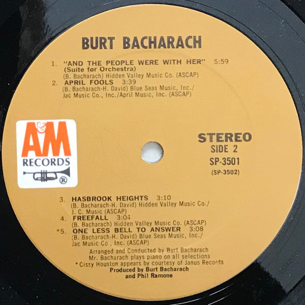 Burt Bacharach : Burt Bacharach (LP, Album, Gat)