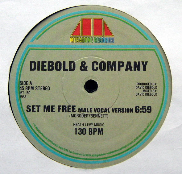 Diebold & Co. : Set Me Free (12")