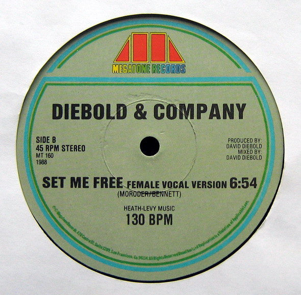 Diebold & Co. : Set Me Free (12")