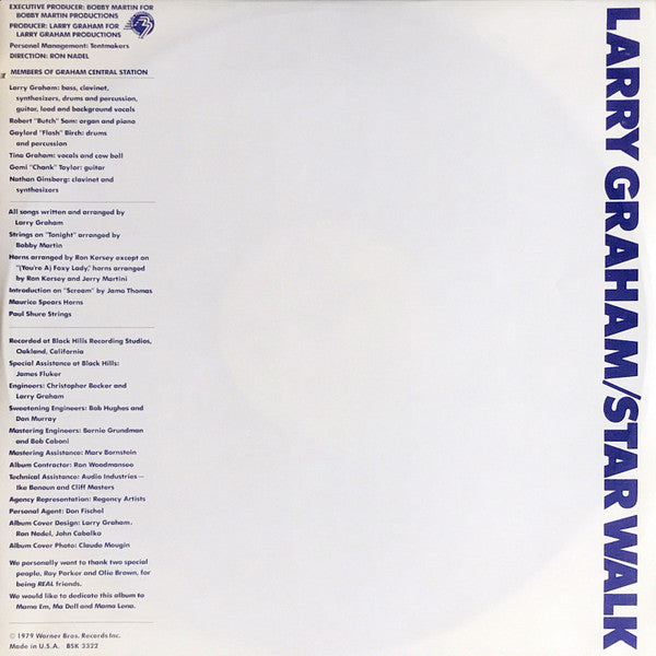 Graham Central Station : Star Walk (LP, Album, Win)