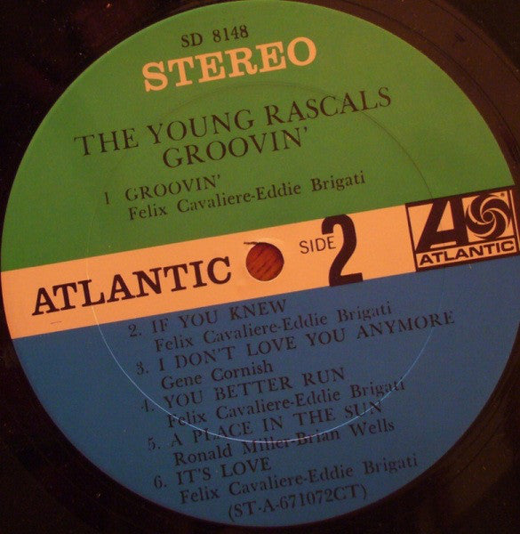 The Young Rascals : Groovin' (LP, Album, Ter)