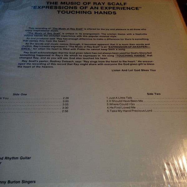 The Music Of Ray Scalf* : Touching Hands (LP, Comp)