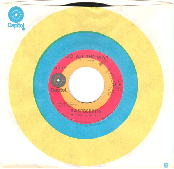 Raspberries : Go All The Way (7", Single, Win)