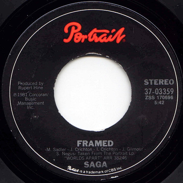 Saga (3) : On The Loose (7", Single)