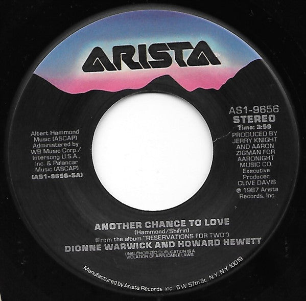 Dionne Warwick & Howard Hewett : Another Chance To Love (7", Single, SRC)