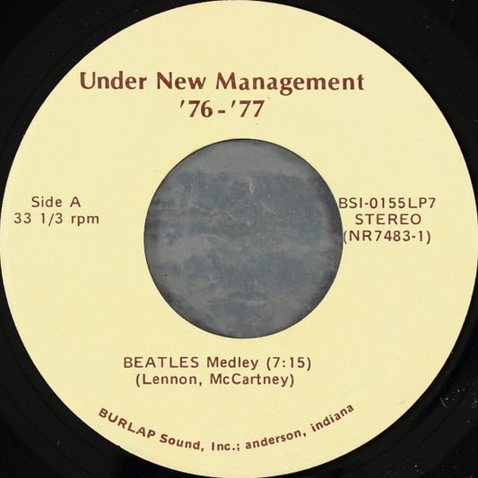 Under New Management : Beatles Medley (7")