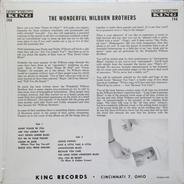 The Wilburn Brothers : The Wonderful Wilburn Brothers (LP)