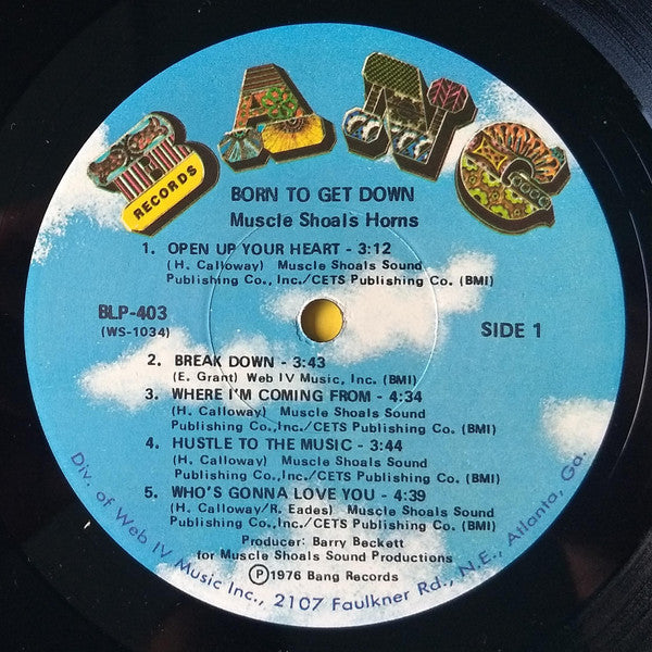 Muscle Shoals Horns : Born To Get Down (LP, Album)