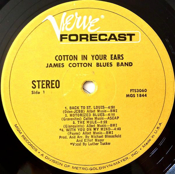 James Cotton Blues Band* : Cotton In Your Ears (LP, Album, MGM)