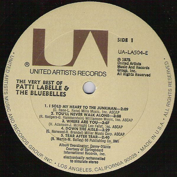 Patti Labelle & The Bluebelles* : The Very Best Of Patti Labelle & The Bluebelles (LP, Comp, All)