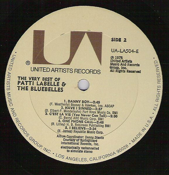 Patti Labelle & The Bluebelles* : The Very Best Of Patti Labelle & The Bluebelles (LP, Comp, All)