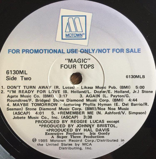 Four Tops : Magic (LP, Album, Promo)