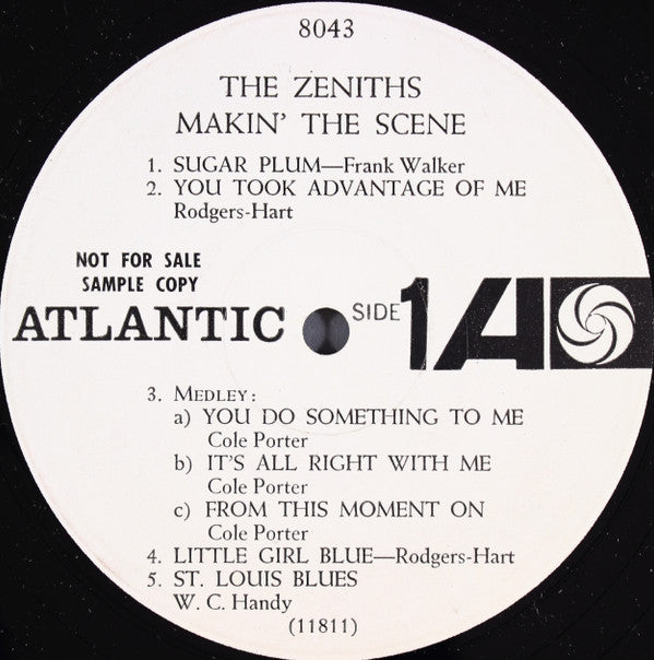 The Zeniths : Makin' The Scene (LP, Album, Mono, Promo)