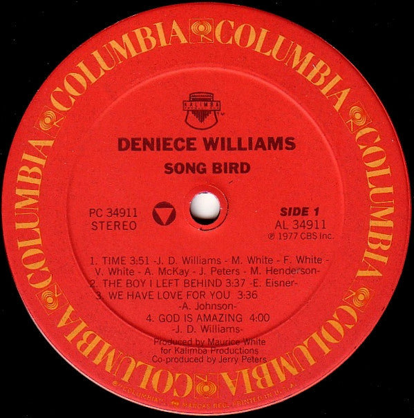 Deniece Williams : Song Bird (LP, Album, RE)